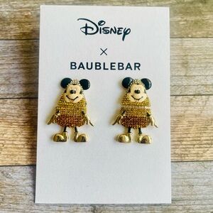 Disney Baublebar Mickey Mouse Candy Corn Fall Halloween Earrings